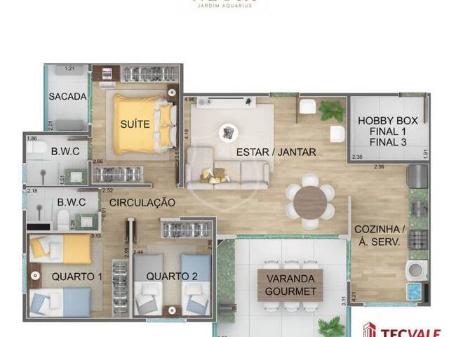 #12 - Apartamento para Venda em São José dos Campos - SP - 3